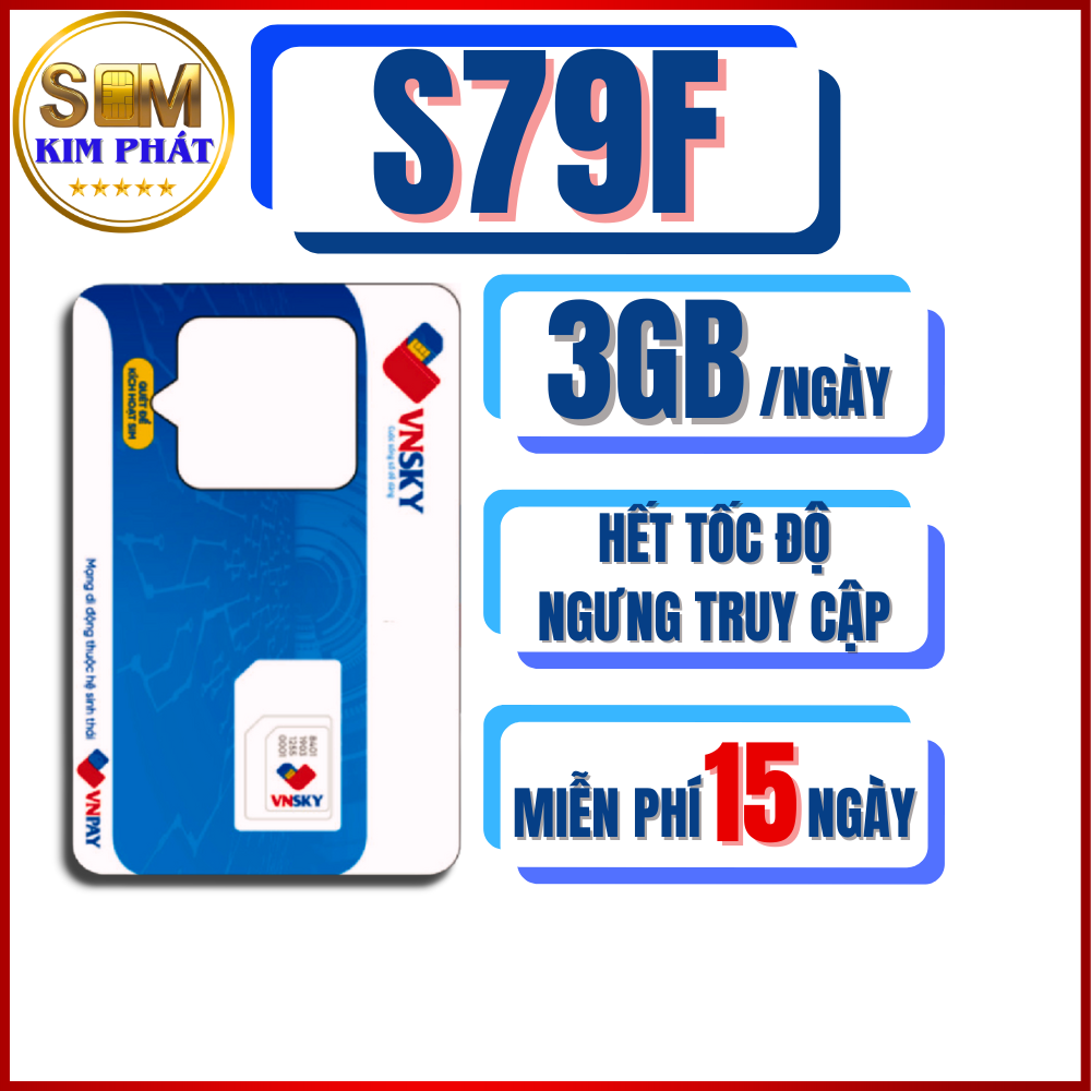 SIM 4G MOBIFONE S79F - MIỄN PHÍ 15 NGÀY – SIM NGHE GỌI